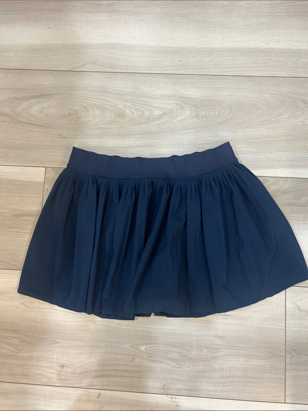 lululemon athletica Navy Blue Pleated Mini Skirt
